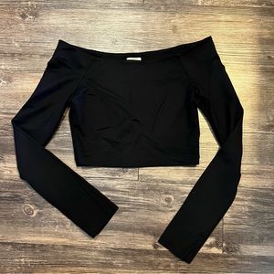Torn by Ronny Kobo Off the Shoulder Crop Top